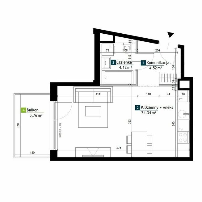 Nowe | Inwestycja | 33 m2 | Balkon | Metro