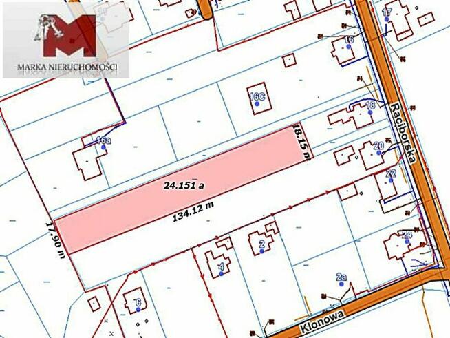 Działka budowlana Kuźnia Raciborska Kuźnia Raciborska, Raciborska