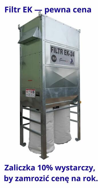 Filtr EK-24/Odciąg trocin 6500m³/h teraz 10% taniej