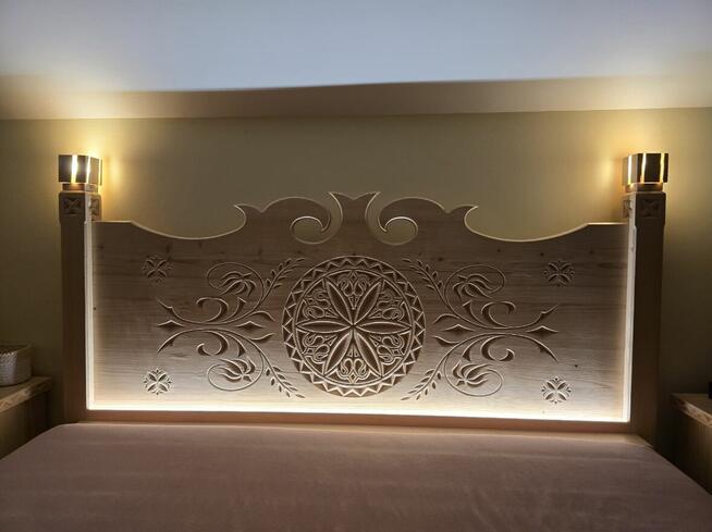 Łóżko Drewniane w Stylu Góralski drewniane 160/200 na stanie