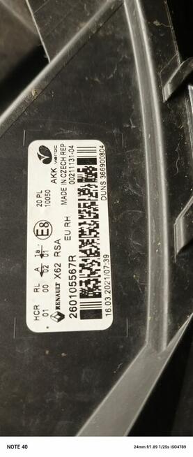 Lampa Renault Master IV