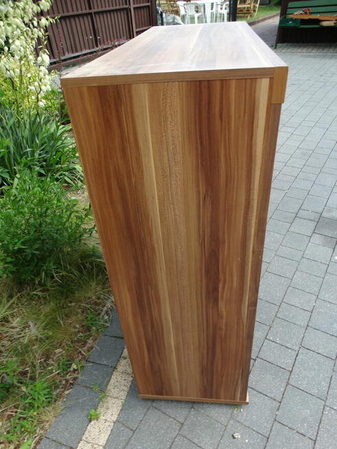 Elegancka Komoda Szafka czarny połysk/czarna śliwka Dekodom