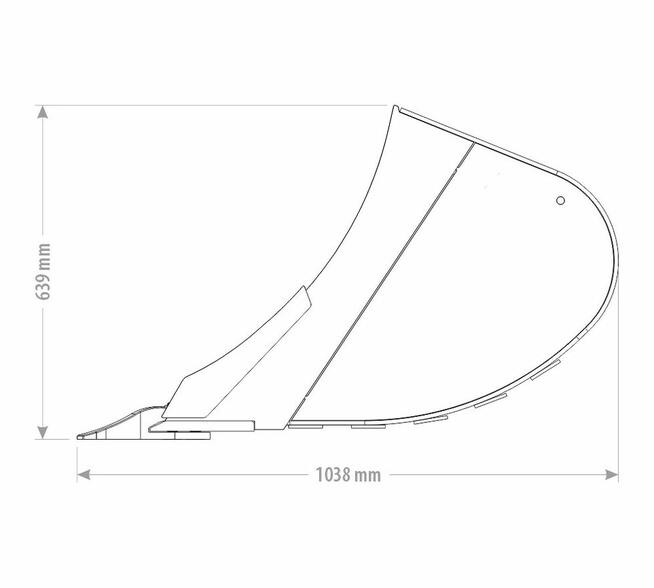 ŁYŻKA PODSIĘBIERNA Z ZĘBAMI 6 - 8,5 T