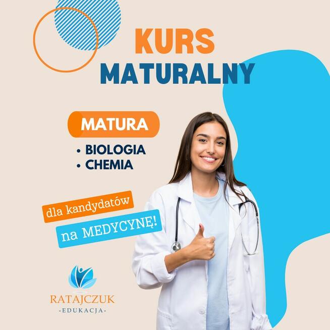 Kurs maturalny, korepetycje z biologii i chemii