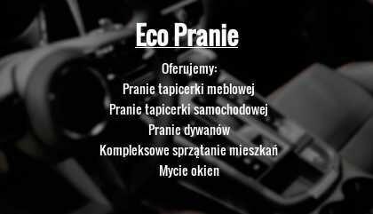 Pranie Tapicerek