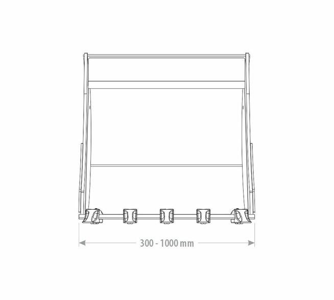 ŁYŻKA PODSIĘBIERNA Z ZĘBAMI 5 - 6 T