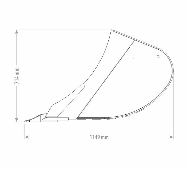 ŁYŻKA PODSIĘBIERNA Z ZĘBAMI 8,5 -10 T