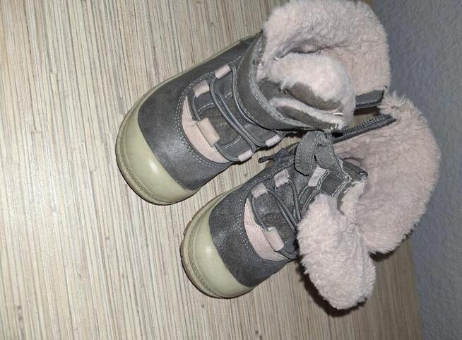Buty zimowe dla dziewczynki rozmiar 23