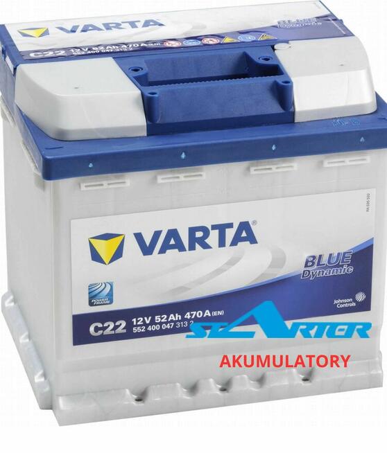 Akumulator VARTA C22 12V 52Ah 470A Kielce