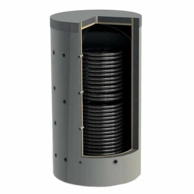 Zbiornik buforowy dmi 800 l, z jedną wężownicą inox, drew-me