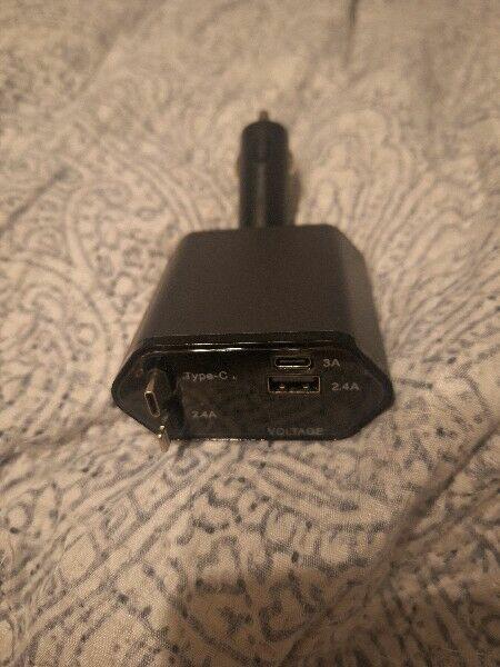 Ładowarka samochodowa 4xUSB (2xUSB + 2xUSB-C) szybkie ładowa