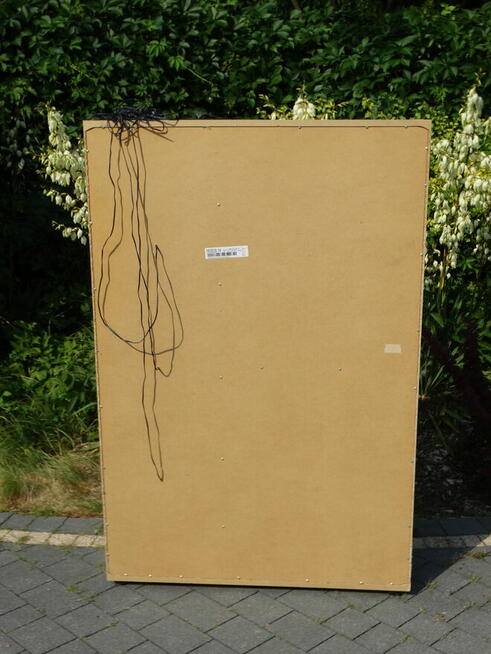 Szafka witryna jasna szklane półki ośw. led