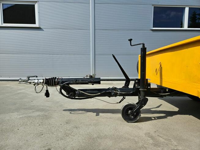 Przyczepa niskopodwoziowa z dyszlem regulowanym, mocna DMC 3