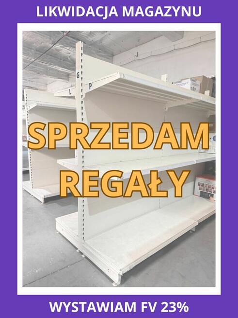 Regały sklepowe regały magazynowe modułowe gondola metalowe
