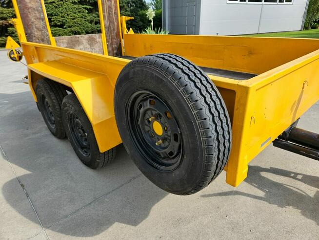 Przyczepa niskopodwoziowa z dyszlem regulowanym, mocna DMC 3