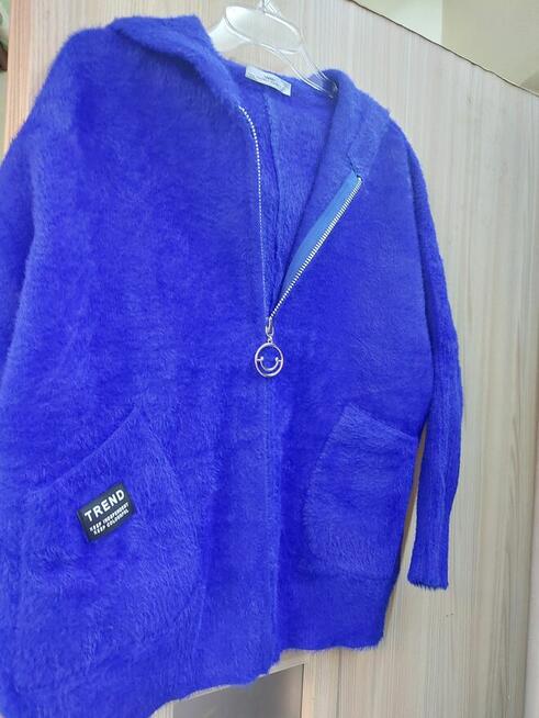 Alpaka Chabrowa , kaptur ,kieszenie rozmiar uniwersalny