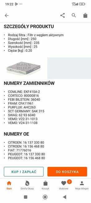MANN Filter CUK 2544