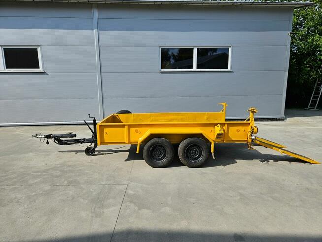 Przyczepa niskopodwoziowa z dyszlem regulowanym, mocna DMC 3