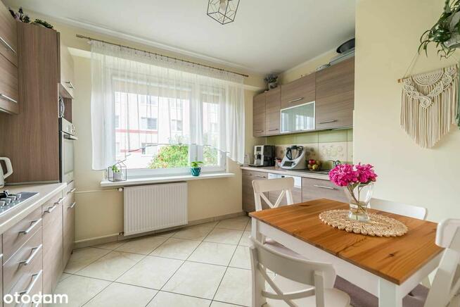 Świetne 2 pokoje 53,6m2 balkon garaż działka, parter, blok