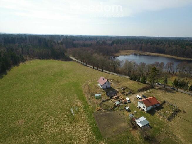 Dom w stanie surowym otwartym nad jeziorem Wegój