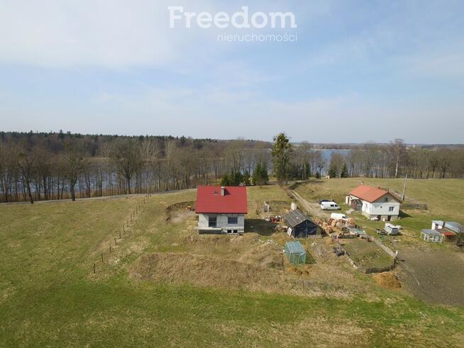Dom w stanie surowym otwartym nad jeziorem Wegój