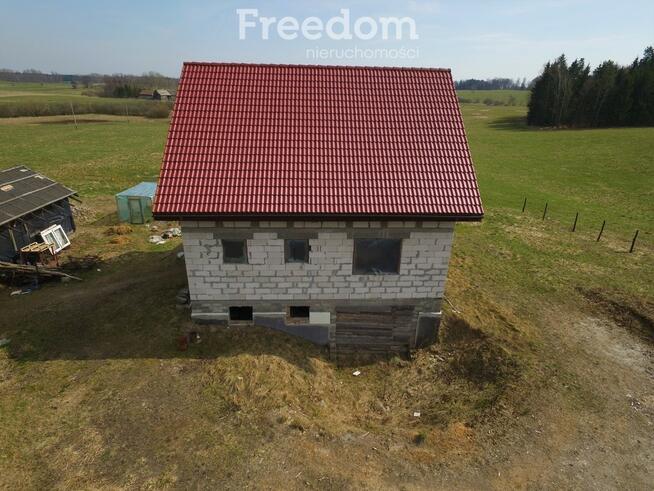 Dom w stanie surowym otwartym nad jeziorem Wegój