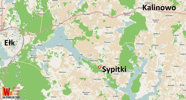 Działka Sypitki gm. Kalinowo