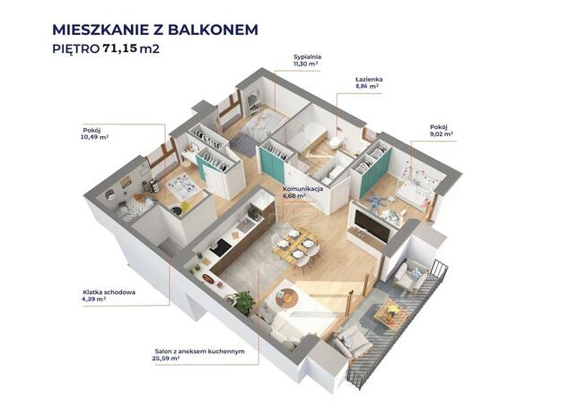 Mieszkanie Kiełczówek gm. Długołęka