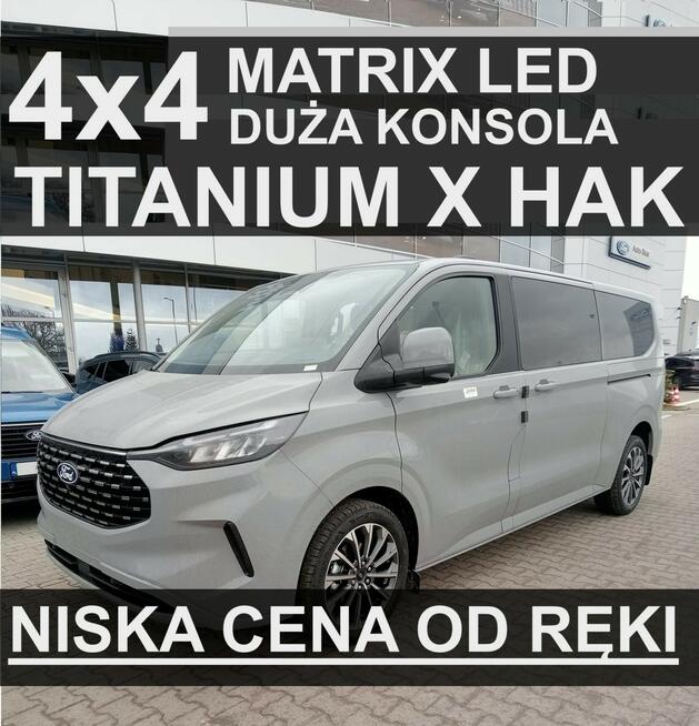 Ford Tourneo Custom 4x4 L2 Titanium X  Matrix LED HAK Kamera 360 Dostępny od ręki ! 3409zł