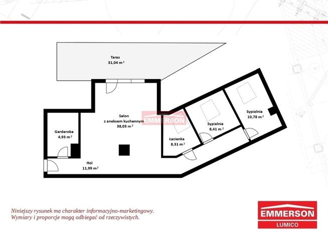 3-pokoje, na granicy Krakowa