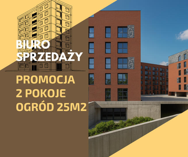Okazja Reden 2 Pakoje ogród 25m2