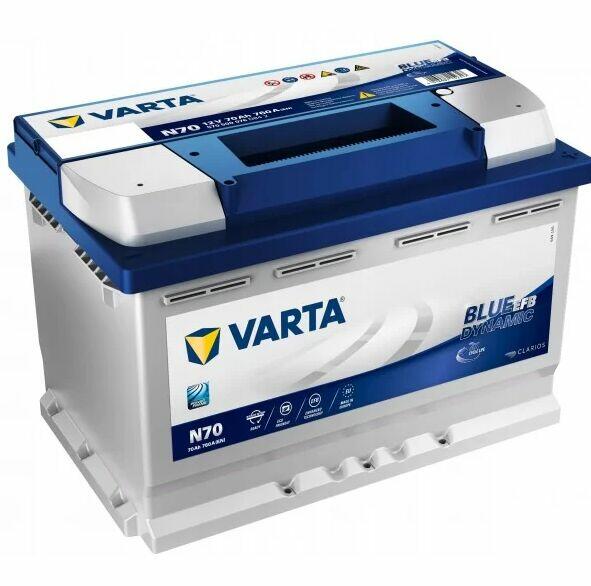 Akumulator 70Ah 760A Varta Blue EFB N70-DARMOWY DOWÓZ