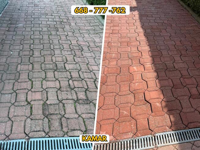 Mycie & Impregnacja - Bruk, Elewacja, Dach, Hale.Gorąca woda