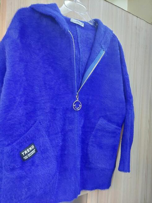 Alpaka Chabrowa , kaptur ,kieszenie rozmiar uniwersalny