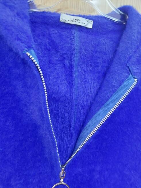 Alpaka Chabrowa , kaptur ,kieszenie rozmiar uniwersalny