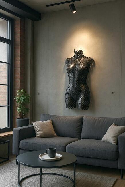 Rzeźba metal ścienna loft metaloplastyka na ścianę