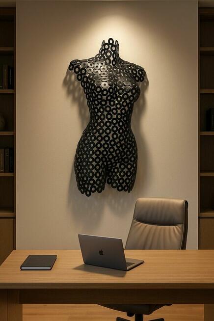 Rzeźba metal ścienna loft metaloplastyka na ścianę