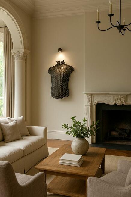 Rzeźba metal ścienna loft metaloplastyka na ścianę prezes dy