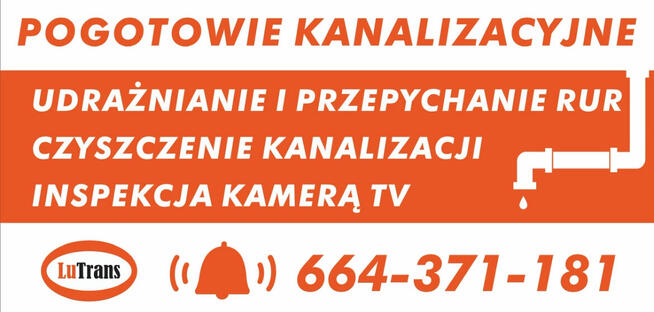 Pogotowie Kanalizacyjne - udrażnianie rur - hydraulik - WUKO