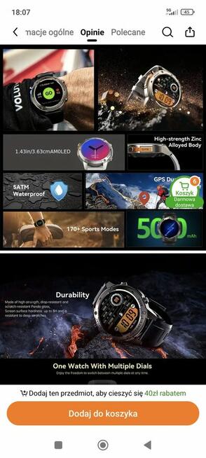 smartfon GPS zegarek