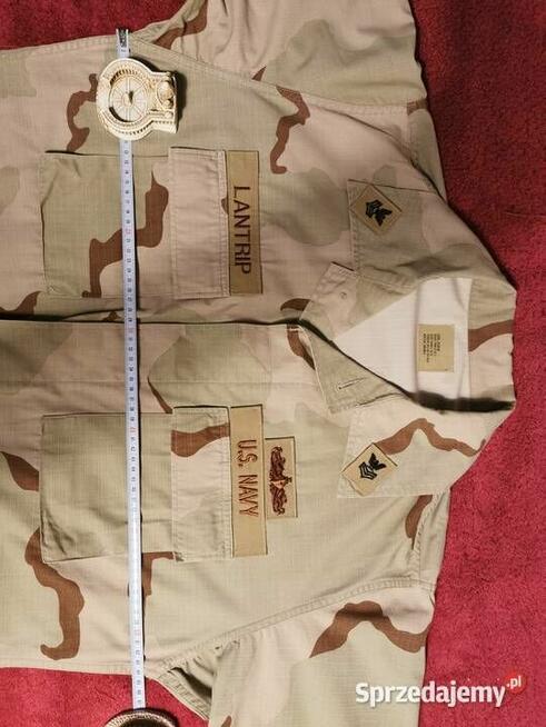 Bluza US NAVY ARMY Camo Beżowa Pustynna Khaki L/XL JAK NOWA