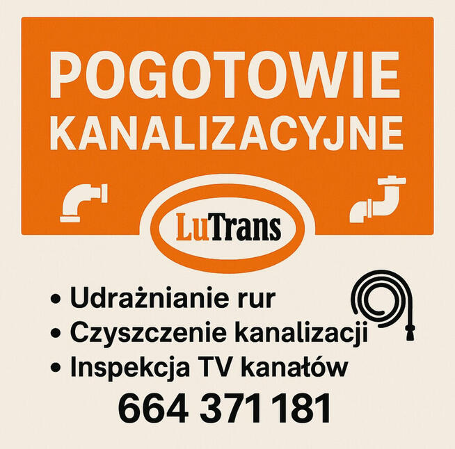 Pogotowie Kanalizacyjne - udrażnianie rur - hydraulik - WUK