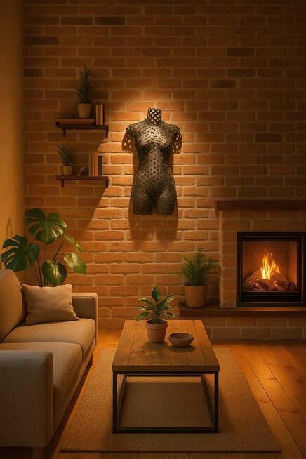 Rzeźba metal ścienna loft metaloplastyka na ścianę