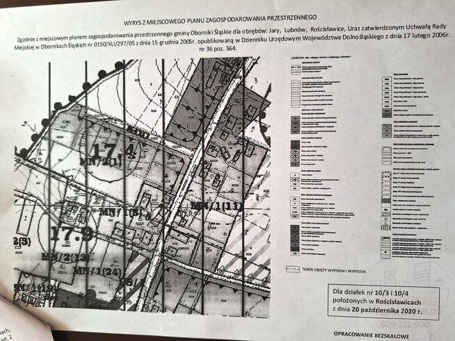 Cicha działka Rościsławice (blisko Oborniki, Uraz)