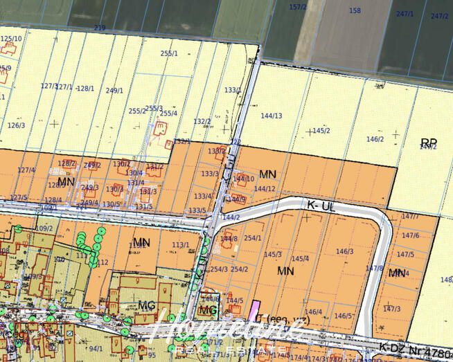 Działka inwestycyjna Mnichowice gm. Żórawina, Jesionowa