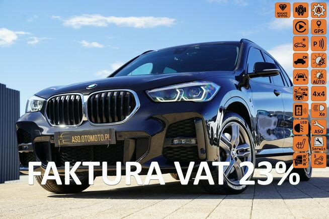 BMW X1 FUL LED 4x4 EL.KLAPA head up kamera SKÓRA grzane fotele M pakiet max