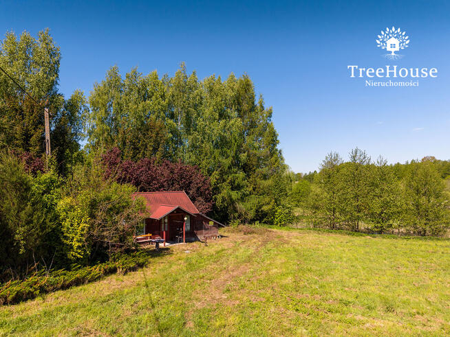 Działka z domem i lasem – 1,69 ha, Polejki