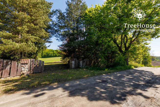Działka z domem i lasem – 1,69 ha, Polejki
