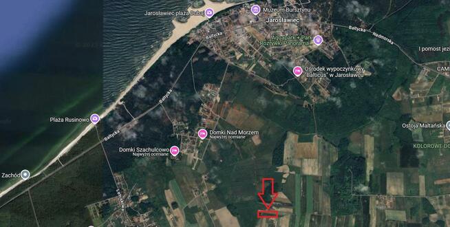Działka rolna Rusinowo gm. Postomino