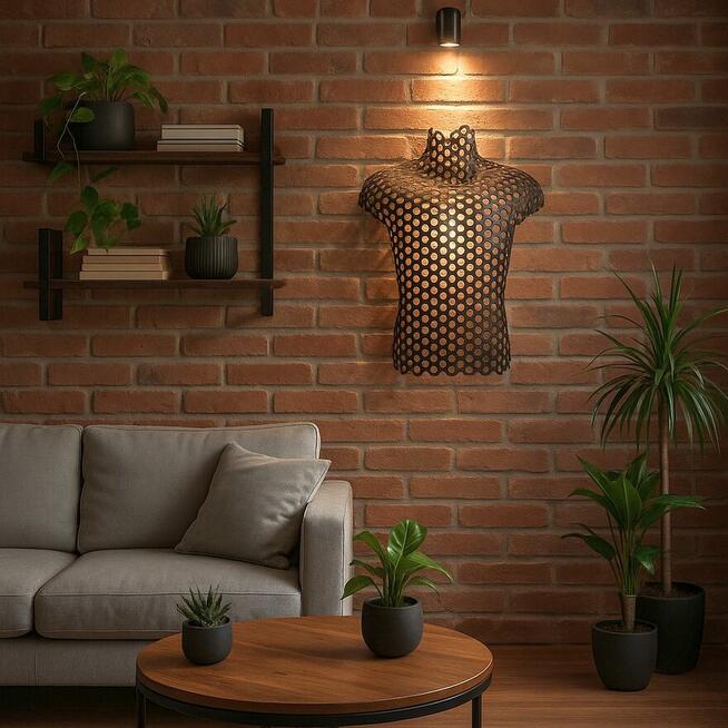 Rzeźba metal ścienna loft metaloplastyka na ścianę prezes dy